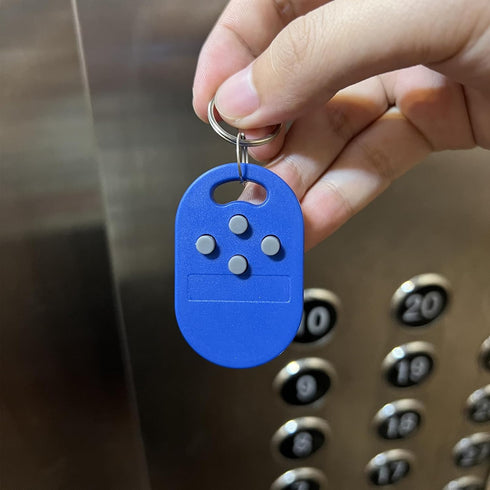 itapring 1Pcs 125KHz 3 4 T5577 125KHz RFID Reader Writer Copier, Pcs RFID Key Fob Tag Token with RFID Chips in One Tag
