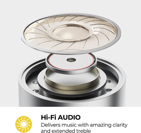 E7 Active Noise Cancelling Wireless Bluetooth Headphones with Rich Bass, Clear Calls, Bluetooth 5.0, 30 Hours Playtime,