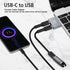 GELRHONR USB C to USB C Adapter, 10Gbps USB C Male to Dual Type-C Female Converter, 65W Double Type-C Port Charger