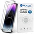 2PCS Tempered Glass Screen Protector for iPhone 14 Pro Max, Full Coverage HD Clear Eye Protection 9H Hardness