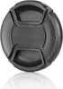 ChromLives 58mm Lens Cap with Lens Cap Leash Hole Bundle for Nikon Canon DSLR Cameras - 4 Pack