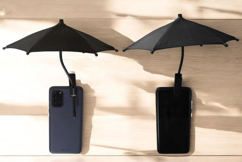 Generic Phone umbrella - Outdoor Phone Sun Shade Shield with Flexible Angle Design & Rotatable Phone Ring - Car