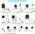 Mirexion Flexible Baby Monitor Clip Mount: Compatible with HelloBaby/VTech/Owlet Baby Monitor, Baby Camera Holder