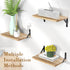 Shelf,15.7" 9.8" 2pcs DAWASAPAT Projector Shelf, Projector Wall Mount Floating x Deep Shelves with Large Storage