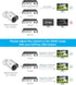 ZOSI 1080P HD 1920TVL Hybrid 4-in-1 CCTV Security Camera - 80ft Night Vision, 2MP Weatherproof Aluminum Bullet