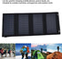 plplaaoo Solar Panel, 20W Portable Battery Charger, High Conversion Rate Solar Maintainer with USB Output for Cellphone