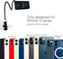 Phone Holder, Magnetic Flexible Long Arm Phone Mount for Desk, Bed, Bedside Table, Overhead Cell Phone Clip Bracket