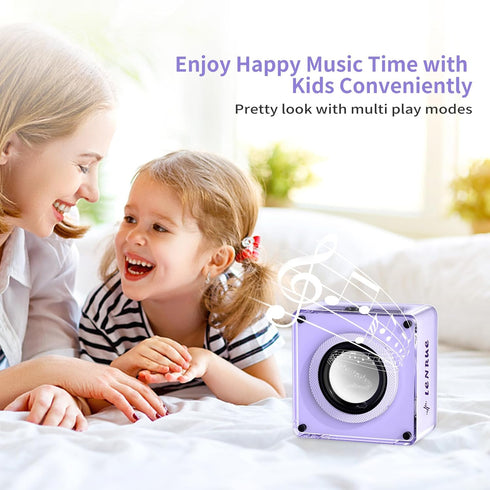 LENRUE Mini Bluetooth Speaker, 5W Wireless Portable Speaker with Clear Sound, TWS/TF Card Support, Lanyard Design for