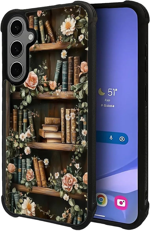 SKAMIX S24 Plus/S25 for Samsung Galaxy Plus Case,Soft Silicone Shockproof Bumper Camera Protection Phone Case-Vintage