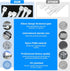 White Zip Ties 12 Inch 100 Pack Clear Industrial Cable Ties, UV Resistant Self Locking Wire Ties for Indoor Outdoor Use
