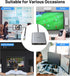 Fairikabe Mini DisplayPort to Dual HDMI Adapter, 4K@60Hz, MST, SST, for Laptop, PC, Monitor, Projector and More