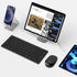 OMOTON Bluetooth Keyboard and Mouse Combo, Wireless for iPad Pro 13, 11 (2024)/12.9, iPad 10th/9th/8th/7th Gen, Black