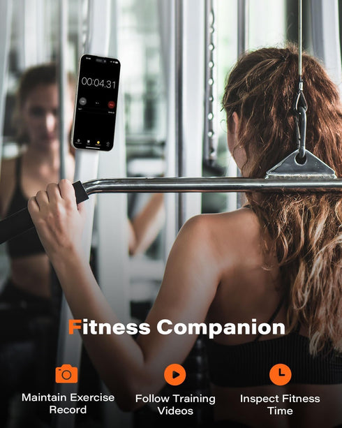 Gym Fitness Phone Mount for MagSafe - Stable and Secure with 17 N52 Strong Magnets, Adjustable Strap, Compatible with