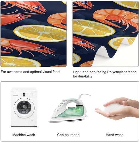 Generic Lobster Print Backdrop Background for Photography Photo Backdrop Curtain for Party Portraits