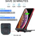 Wireless Charging Station, 15W Fast Qi-Certified Inductive Phone Charger Dock Compatible with iPhone 15 14 13 12 11 Pro