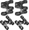 MINIFOCUS 4PCS 1'' Aluminum Ball Clamp Mount for Underwater Diving Light Arms System, 360° Clip Adapter Bracket