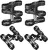 MINIFOCUS 4PCS 1'' Aluminum Ball Clamp Mount for Underwater Diving Light Arms System, 360° Clip Adapter Bracket