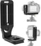 L Bracket Camera for DSLR - Real Single Vertical Horizontal Switching Tripod Quick Release Plate for Canon Nikon Sony