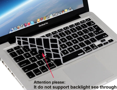 Silicone Skin Keyboard Cover - Spanish Language for Macbook Pro 13 15 17 Inch