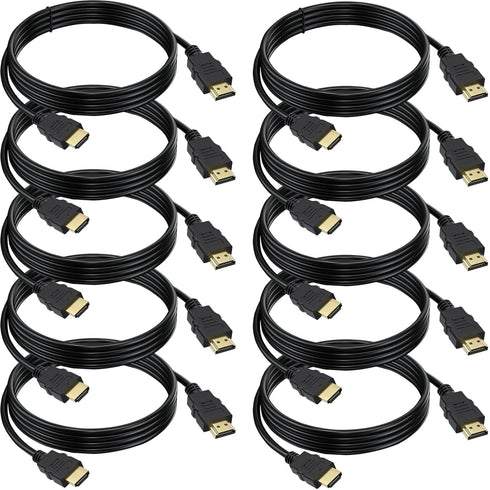 Vorothin HDMI Cable 6 FT 10-Pack, 4K HDMI Computer Cable 6FT, Shielded HDMI