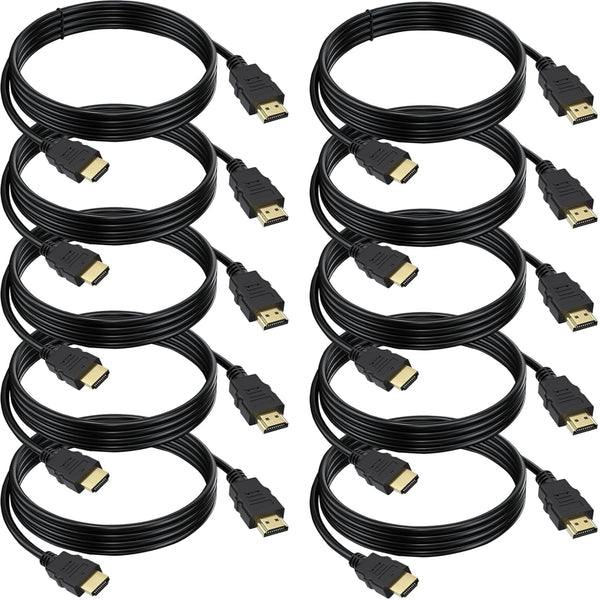 Vorothin HDMI Cable 6 FT 10-Pack, 4K HDMI Computer Cable 6FT, Shielded HDMI