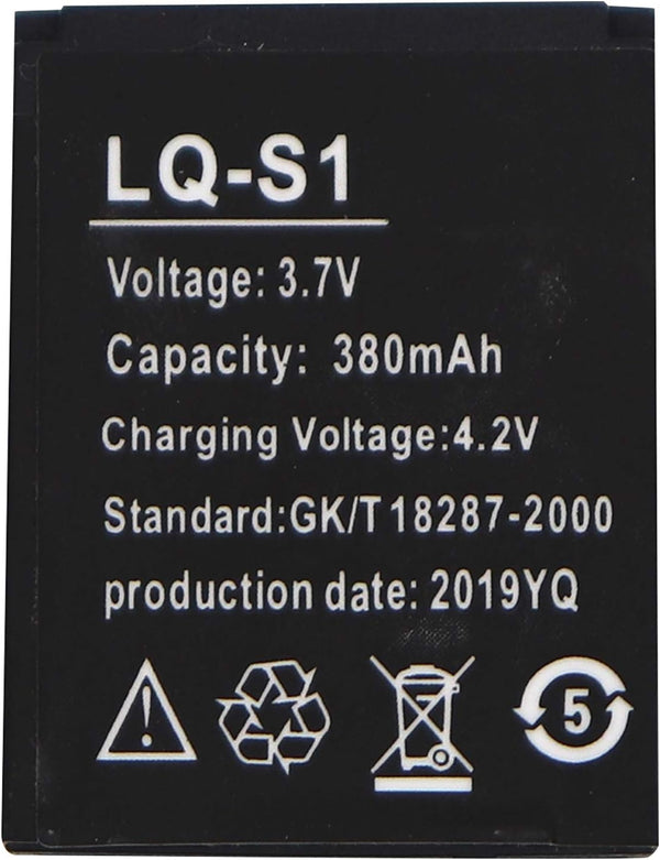 DCH LQ-S1 Battery Replacement for V8 Smart Watch A1 DZ09 Smart Watch Battery (3.7V 380mAh)