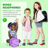 rockpapa 950 Wired Headphones for Kids with Microphone, On-Ear Foldable Corded Headphones with 3.5mm Jack