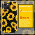 Case for iPhone 13 Mini, Sunflower Floral Pattern, Shockproof Soft Silicone Slim Cute Yellow Flower Case