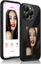 Smart Ink Black Screen Projection Phone Case for iPhone 13 Pro Max, Customizable Ink Screen Back Cover