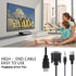 VGA to HDMI Adapter Cable 4ft with Audio for PC, Laptop to Monitor, Display, HDTV