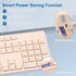 Wireless Keyboard and Mouse Combo - Quiet 2.4G Full-Size Keyboard & Ergonomic Mouse for Windows, Mac Desktop/Laptop,