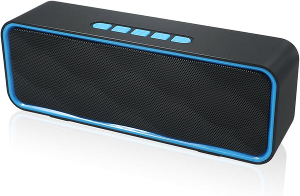 Wireless Bluetooth Speaker - AUX/USB/TF Card Slot, Outdoor Portable Stereo with HD Audio, Enhanced Bass, Dual-Driver,
