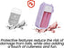 Set SHANPIN Silicone Case for Hand Sanitizer Spray Protective Cover with Keychain for Power Mist and Glow Mist