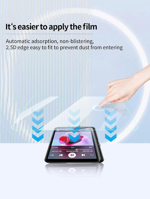 UYRUREL M1 2.4 Inch MP3 3 Pack Screen Protector for Oilsky Full Touch Screen Player, High-definition Scratch Resistant