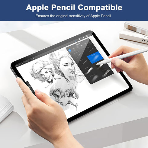 2 Pack 11th A16 2025 10th 10.9 Inch 2022, 9H Screen Protector for iPad & Generation Ultra Sensitive Case Friendly HD