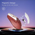 Uciefy V19 Wireless Mouse, 2.4GHz Rechargeable LED Mouse with Battery Indicator, Magnetic Mice with USB Receiver &