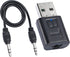 QIANRENON Car Bluetooth 5.0 Receiver, USB/AUX Dual Interface Wireless Receiver for Music Streaming and Hands-Free