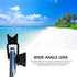 Toddmomy 2 Sets 3-in-1 Phone Camera Lens Kit with Fisheye, Macro, and Wide Angle Lenses for Smartphones, Black Clip-on