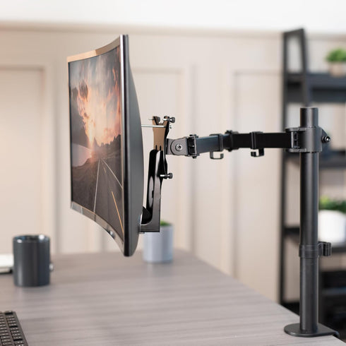 VIVO Quick Attach VESA Adapter Plate Bracket for Samsung CF397 and CRG5 Monitors, 24 and 32 inch Full HD Curved Screens