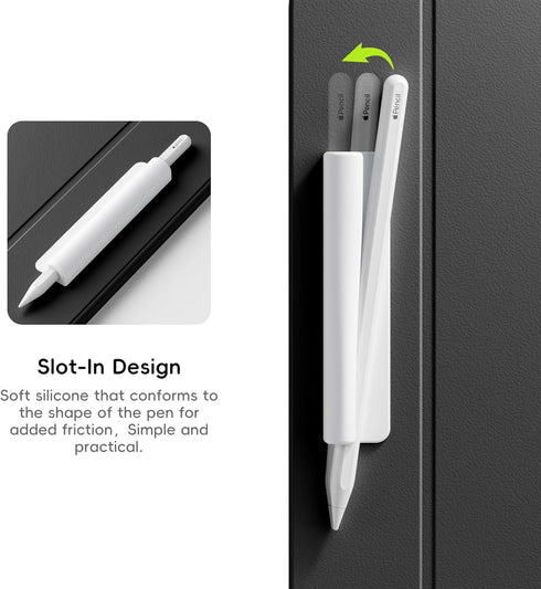 ELETIUO 1st/ 2nd Silicone Pencil Holder Sleeve,Compatible with Apple Pencil (USB-C),Apple Pencil Generation,Strong