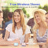 LENRUE A2 Portable Wireless Bluetooth Speaker with Lights and Lanyard, 5W Mini Metal Speakers for iPhone Android Home