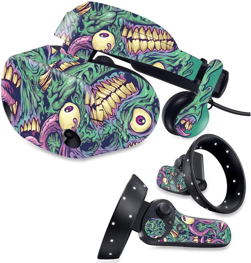 MightySkins Skin for Samsung Odyssey Plus VR - Eyes and Teeth | Protective, Durable Vinyl Decal Wrap Cover | Easy to