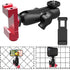 Smartphone Fence Mount for Tennis & Pickleball Training, Adjustable Retractable, 360 Swivel for iPhone, Android,