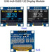 SuziePi 5 0.96 Inch I2C 12864 128x64 SSD1306 10pin Pcs OLED IIC Display Module Pixel Mini Self-Luminous OLED Screen