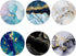 6 Pack Cellphone Grip and Smartphone Stand, Collapsible Expanding Holder for Phone - Blue Green Black Rose Gold Marble