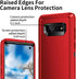 Heavy Duty Case for Galaxy S10, Shockproof Dust/Drop Proof 3 Layers Full Body Protection Rugged Cover, Red/Black