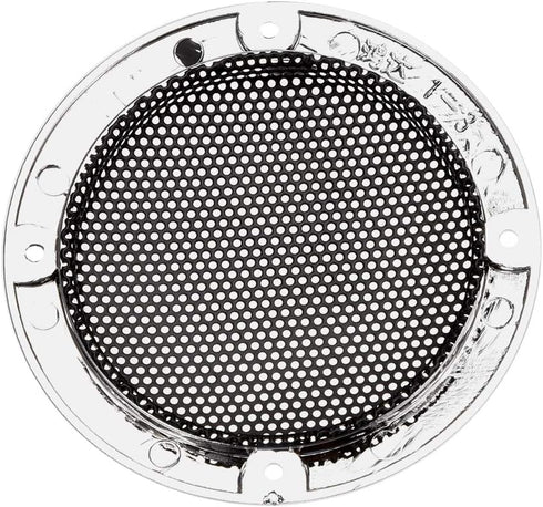uxcell Speaker Grill Cover 3 Inch, 95mm Mesh Decorative Circle Subwoofer Guard Protector, Black and Silver 2pcs