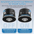 Easvorix 17 Vacuum Magnetic Phone Holder with Metal Ring Compatible with iPhone All Phone, Portable Universal