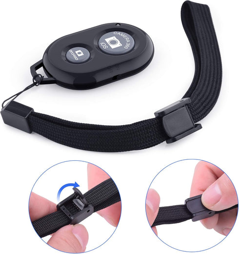 Zttopo (2 Pack), Wireless Camera Remote Shutter for Smartphones Wireless Phone Camera Remote Control Compatible