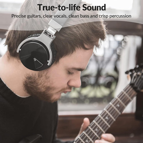 Silensys E7 Active Noise Cancelling Headphones - Bluetooth Over Ear Headphones with Microphone, 30 Hours Playtime,